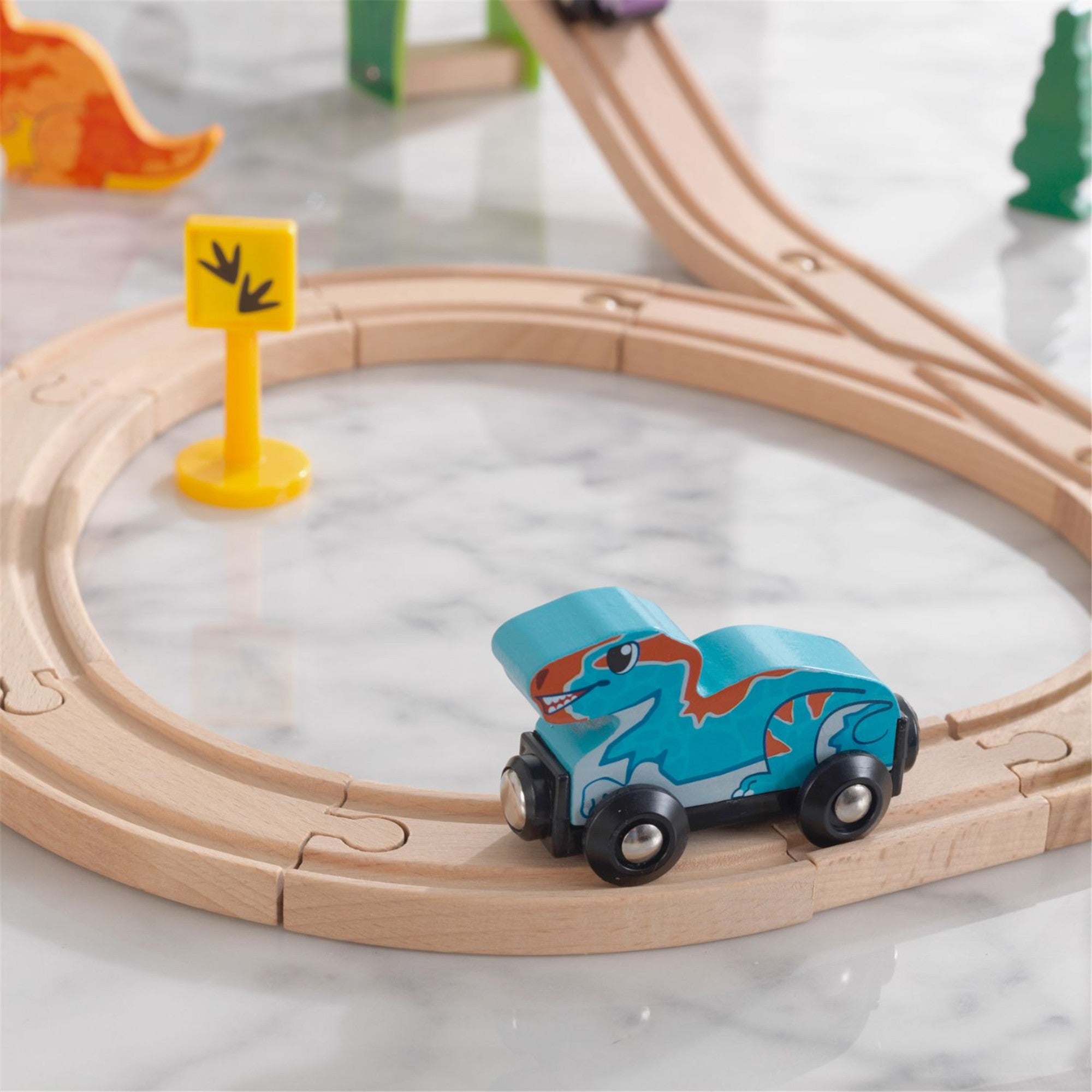 KidKraft Adventure Tracks Dino World T-Rex Tremor Cave Playset - Dinosaur Toy for Kids Ages 3+ | Perfect for Imaginative Play, Birthday Gifts & Preschool Learning