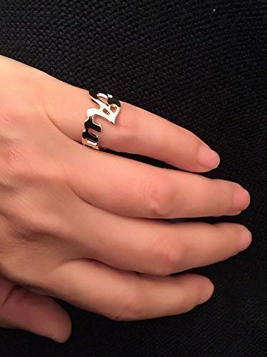 Personalized Name Ring for Women - Custom Initial Ring with Engraving - Perfect for Birthdays, Anniversaries & Gifts