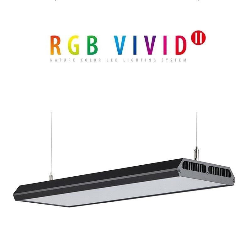 Chihiros VIVID 2 Black LED Aquarium Light - Full Spectrum RGB Lighting for Planted Tanks & Coral Reefs (Perfect for Freshwater & Saltwater Aquariums)