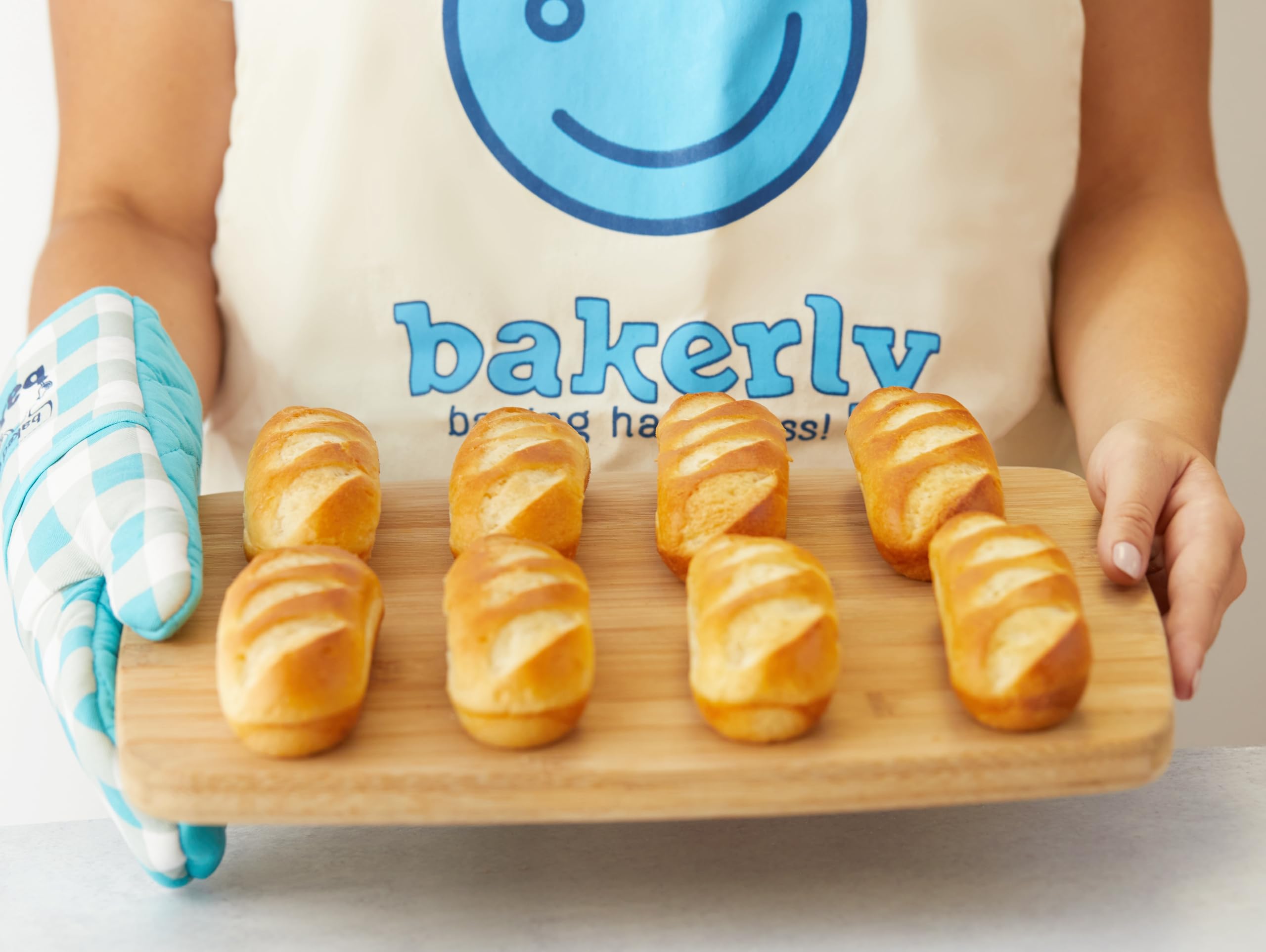 Bakerly Brioche Rolls - Pack of 4 (32 Count) | Soft & Buttery French Pastries | Perfect for Breakfast, Sandwiches & Holiday Gatherings