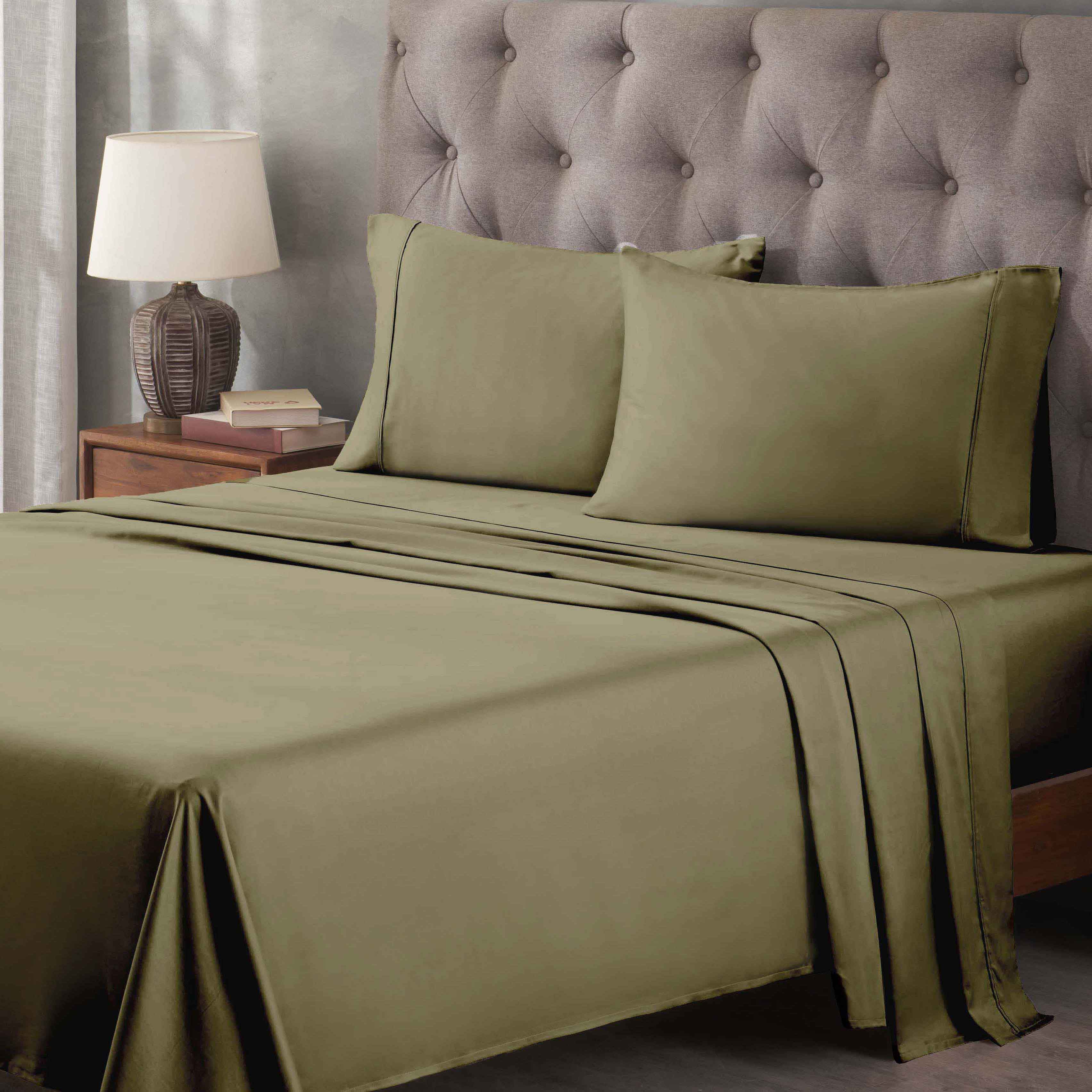 Premium 400 Thread Count Egyptian Cotton Bed Sheet Set - Soft, Breathable & Durable for Ultimate Comfort - Perfect for Luxury Bedrooms & Hotels