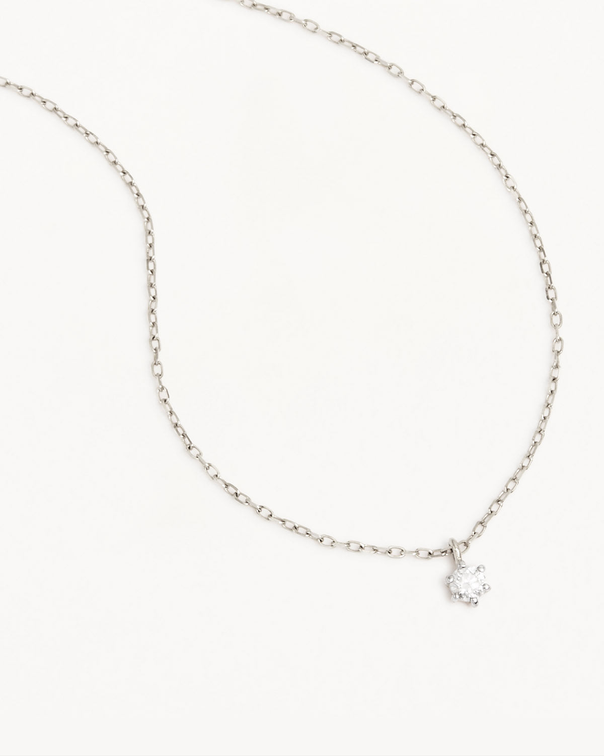 14K Solid White Gold Sweet Droplet Diamond Necklace for Women - Elegant Dainty Pendant Jewelry Gift for Anniversary, Valentine's Day & Special Occasions