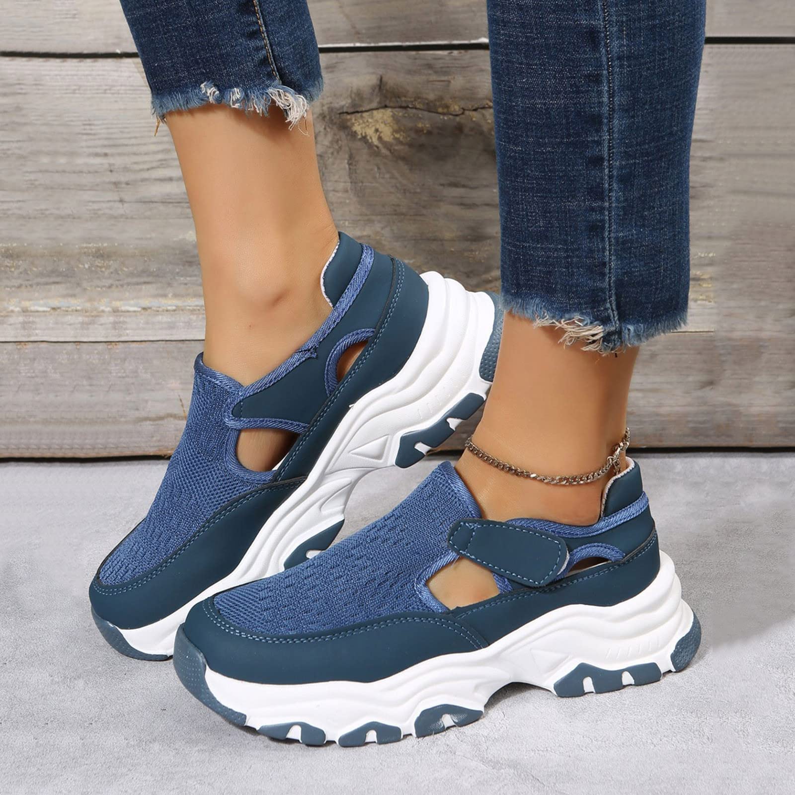 Women's Black Leather Trainers - Lightweight Hiking & Gym Sneakers for Running, Walking, Jogging & Football | Durable Workout Shoes for Women | Perfect for Outdoor Activities, Gym Training & Casual Wear
