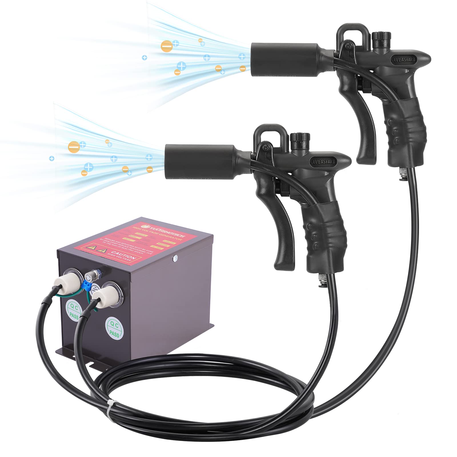 YUCHENGTECH 7KV Ionizing Air Gun - Anti Static Air Gun with High Voltage Generator, Static Eliminator for Electronics, PCB, and Cleanroom Use (Includes 2 Air Guns)