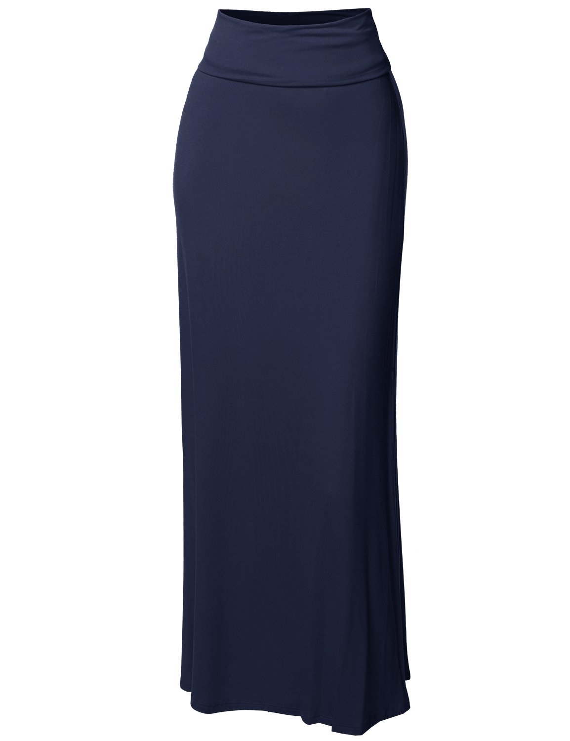 Stylish Women's Fold Over Flare Long Maxi Skirt - Boho Chic High Waisted Flowy Beach Skirt for Summer, Vacations & Casual Outings