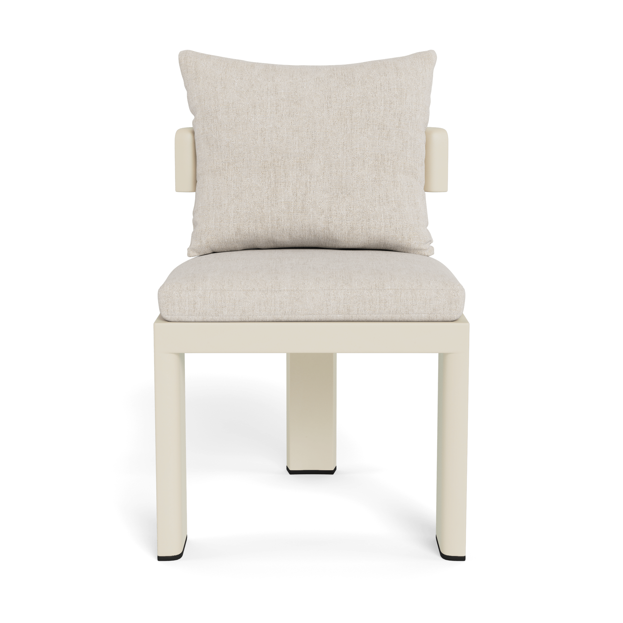 Victoria Aluminum Armless Dining Chair - Modern Outdoor/Indoor Dining Chair for Patio, Restaurant, and Kitchen - Lightweight & Durable Metal Chair