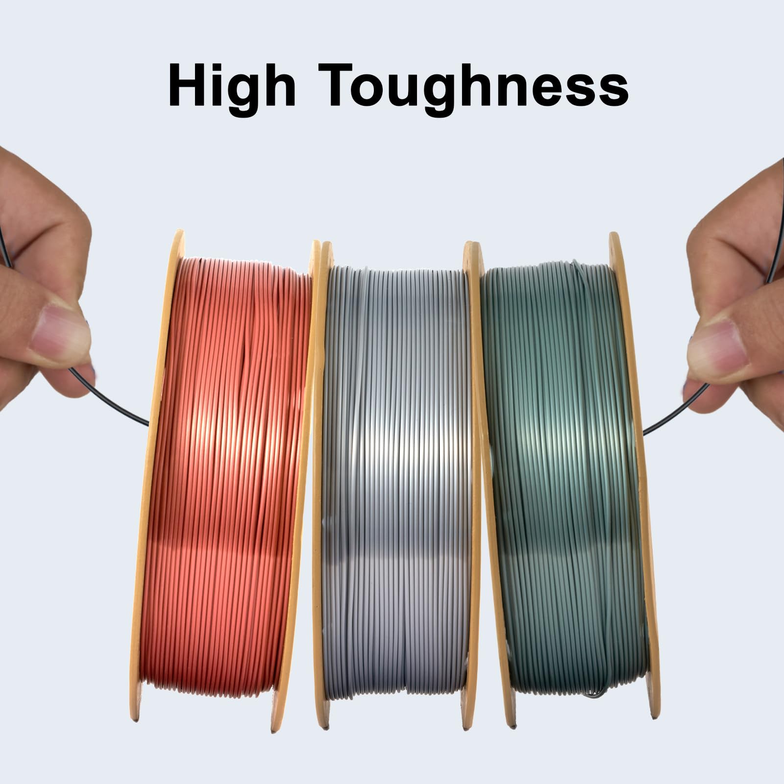 ERYONE Silk PLA 3D Printer Filament 1.75mm - Premium Silk Silver 1kg (2.2LBS) Spool for Smooth Printing - Perfect for Cosplay Props, Home Decor & DIY Projects