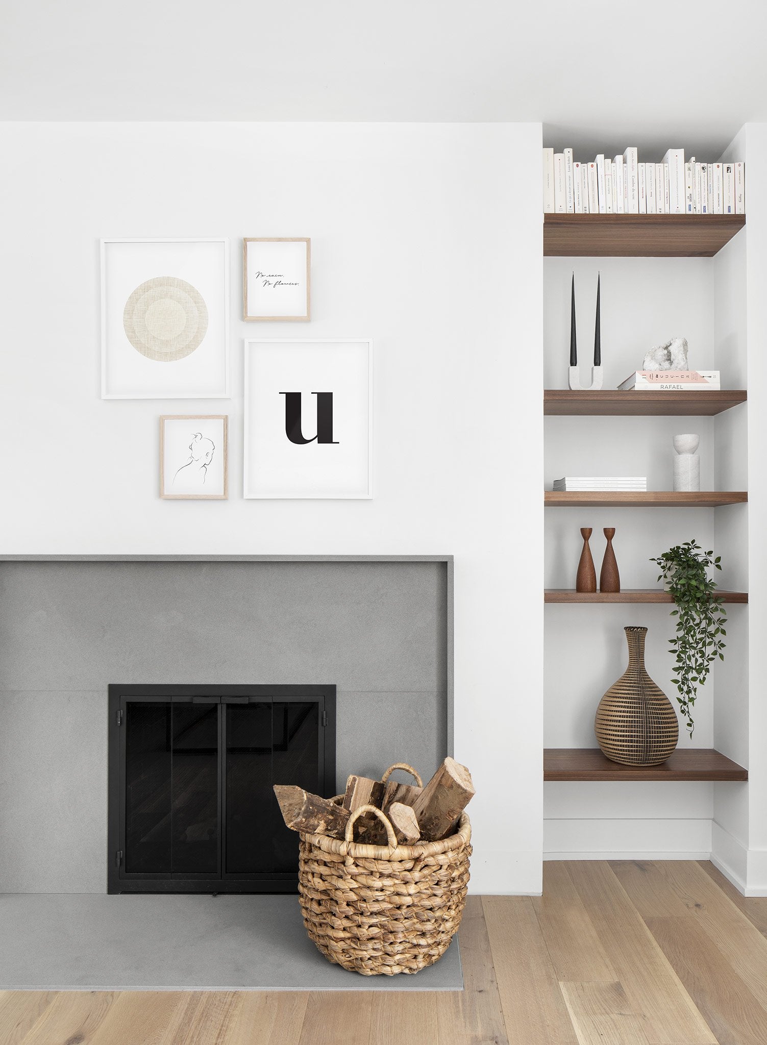 Lowercase Letter U Poster - Educational Alphabet Learning Decor for Kids' Rooms & Classrooms