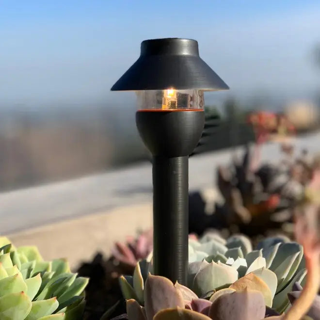 PLB01 12V G4 Snub Low Voltage Heavy Duty Cast Brass Outdoor LED Pathway Light - Durable Landscape Lighting for Garden, Walkway, and Driveway Illumination