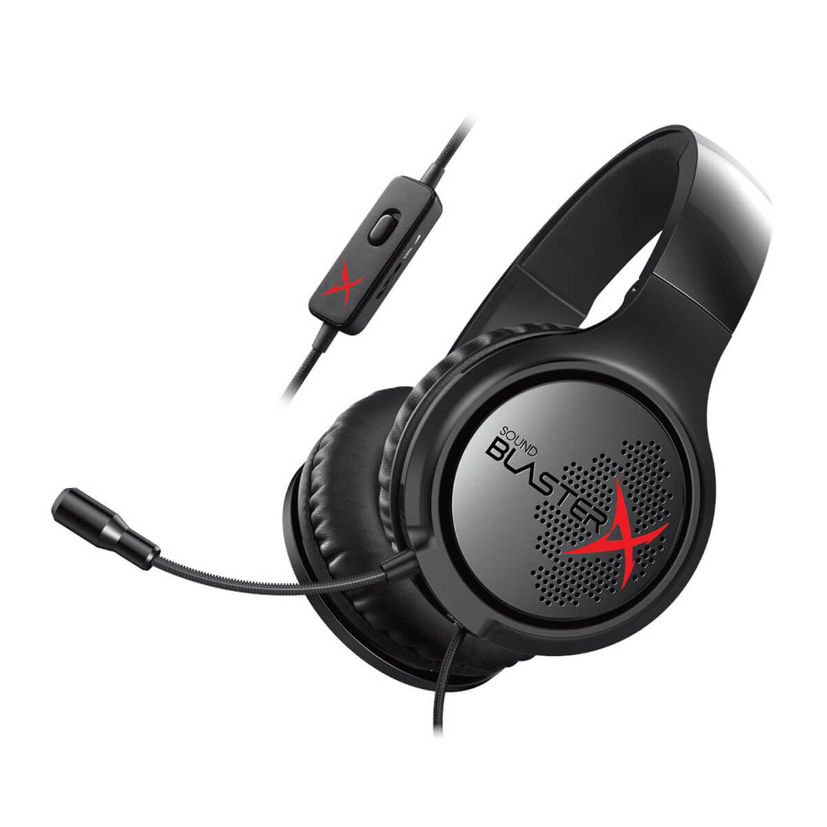 Creative Sound Blaster X H3 Wired Gaming Headset with 7.1 Surround Sound - Noise Cancelling Mic for PC, PS4, Xbox - Perfect for FPS Games & Streaming