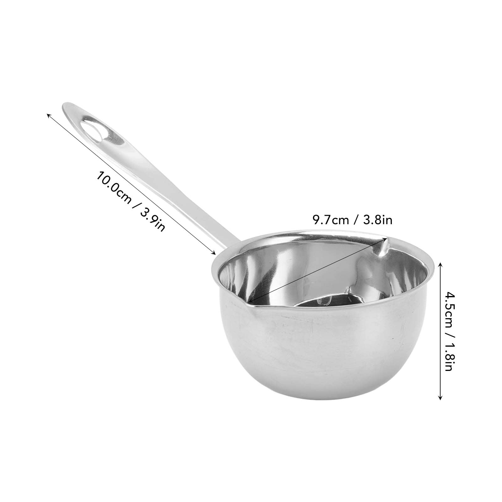 Stainless Steel Butter Warmer Pot - 150ML Butter Melter, Milk Warmer & Turkish Coffee Saucepan for Home Kitchen | Perfect for Melting Butter, Heating Milk & Brewing Coffee
