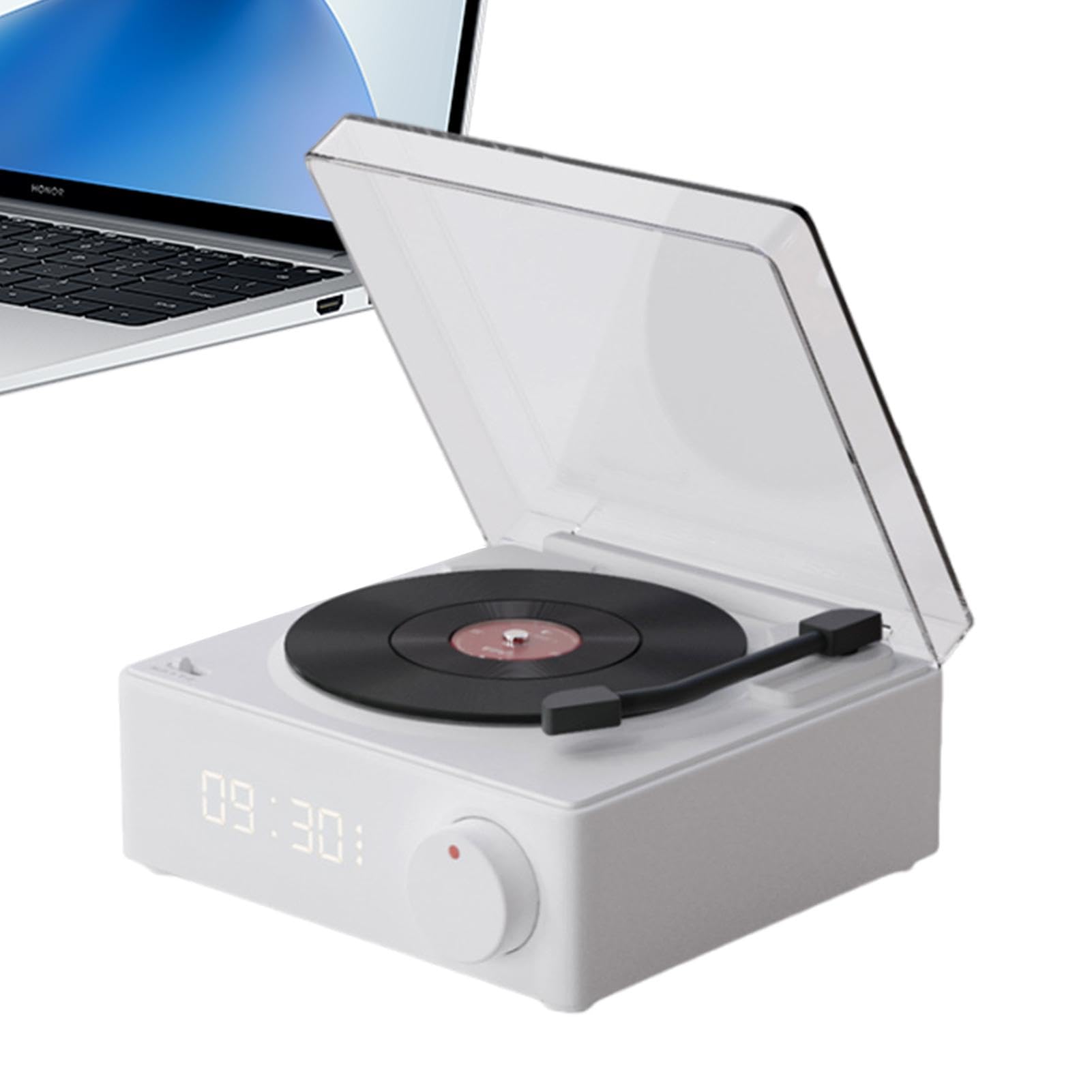 Wireless Turntable with High-Quality Speakers, Portable Record Player for Parties, Bedroom, Hiking, Biking, Beach, and Outdoor Adventures