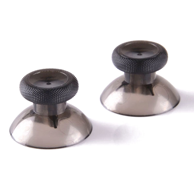 eXtremeRate Clear Black Custom Thumbsticks for Xbox One Controller - Enhanced Grip for Gaming, FPS, and Competitive Play