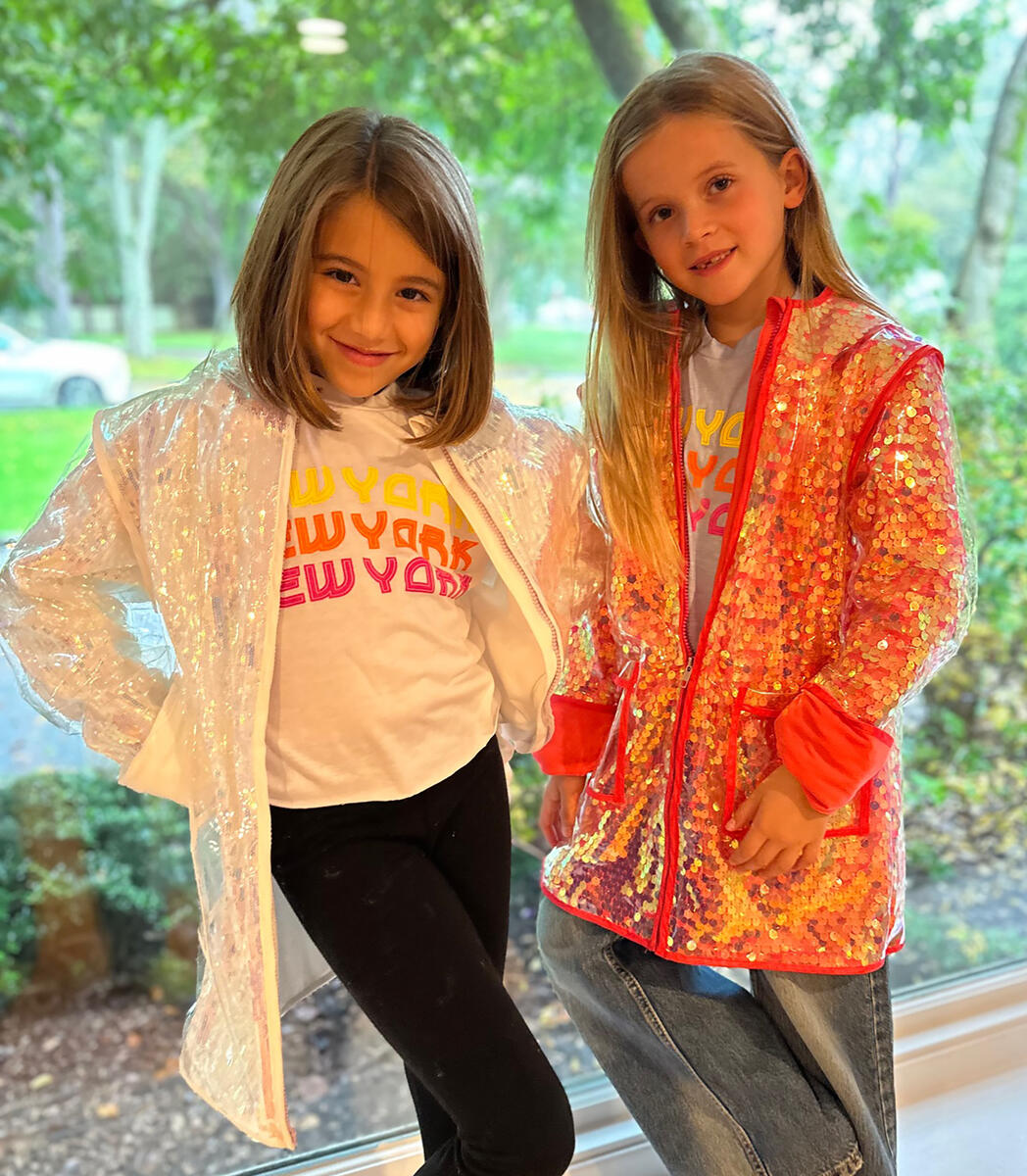 Tweenstyle Sequin Raincoat for Girls - Waterproof Glitter Jacket in 6 Colors | Perfect for School, Playdates & Outdoor Activities