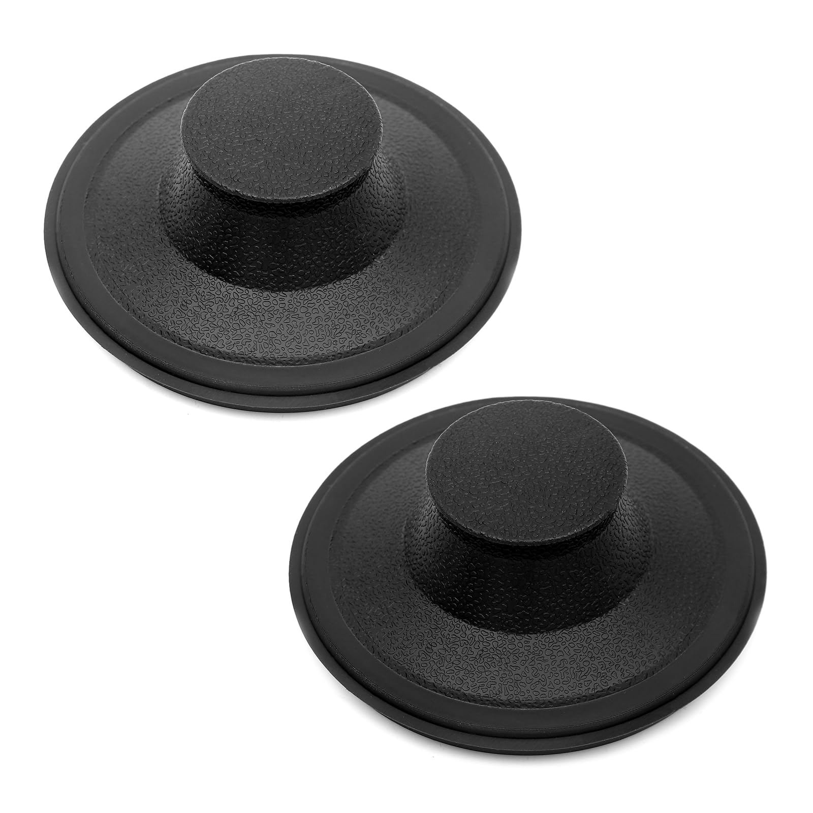(2 Pack) Exact Replacement InSinkErator STP-PL/STPPL Black Rubber Sink Stopper for Garbage Disposal - Fits Standard 3-1/2