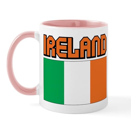 White/Pink Inside - Ireland Flag Mug