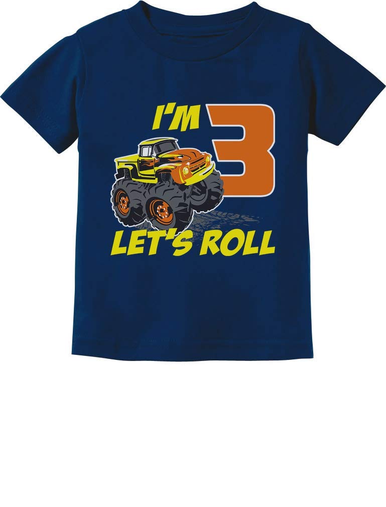 3rd Birthday Truck T-Shirt for Toddlers - Cute Boys & Girls 3 Year Old Gift - Perfect for Birthday Parties & Playdates