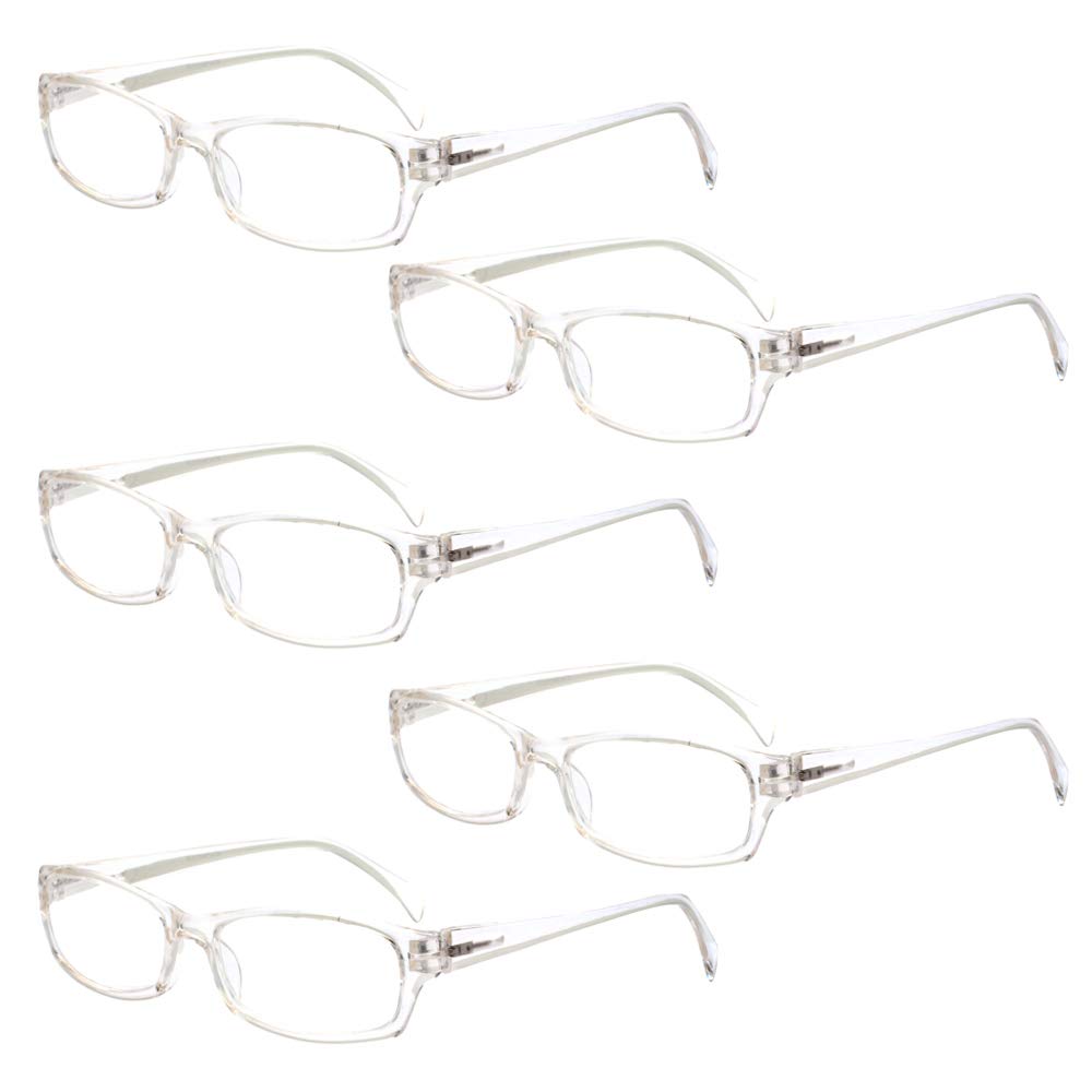 5-Pack Blue Light Blocking Reading Glasses for Women & Men - Anti-Eyestrain Computer Glasses with UV Protection - Perfect for Office Work, Gaming & Digital Screen Use