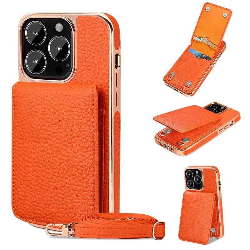 Vietao Genuine Leather Wallet Case for iPhone 14 Pro - Slim RFID Blocking Credit Card Holder with Money Pocket | Perfect for Travel, Business & Everyday Use