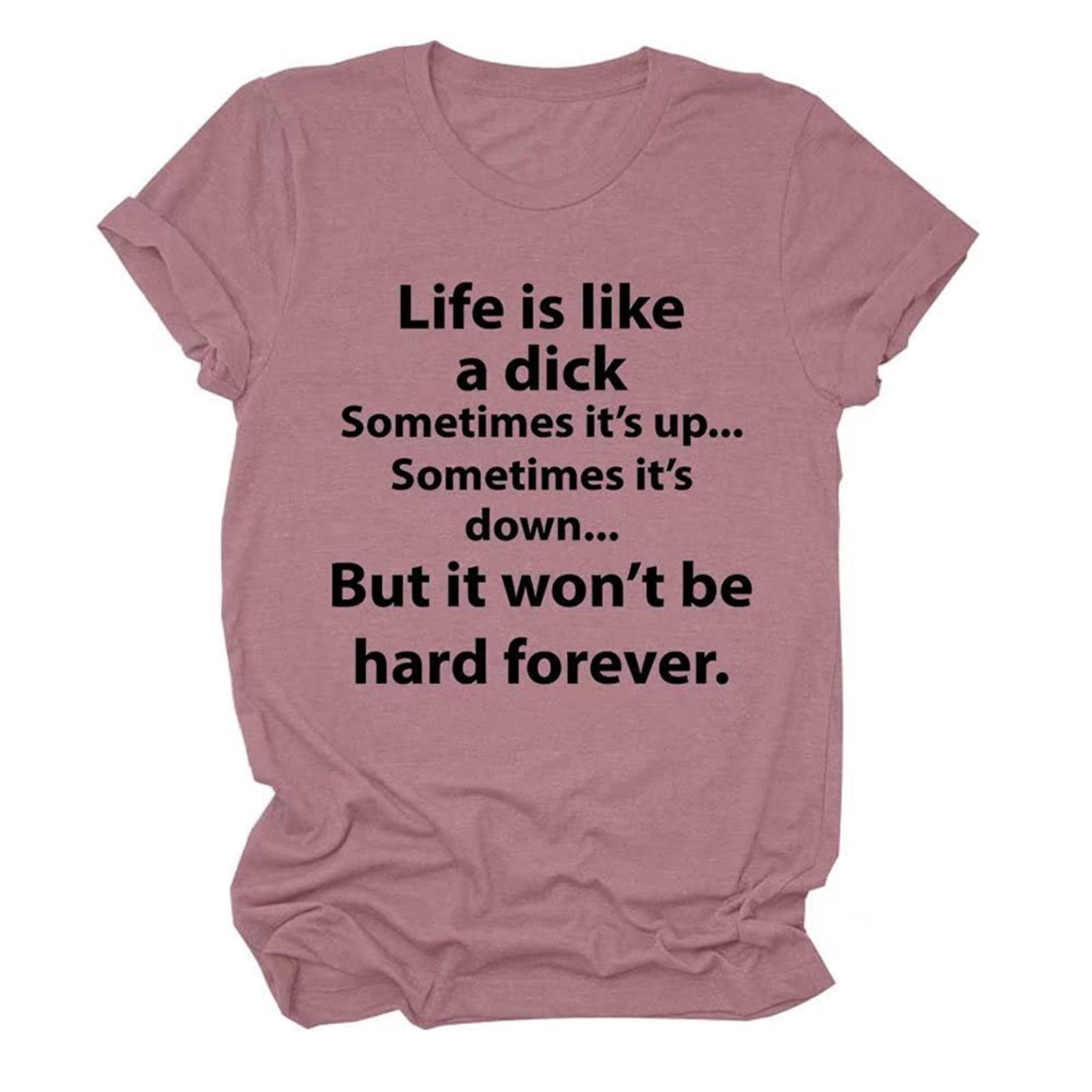 Women's Casual Short Sleeve Crewneck T-Shirt - Trendy Letter Print Summer Top for Everyday Wear | Perfect for Outings, Work & Weekend Comfort