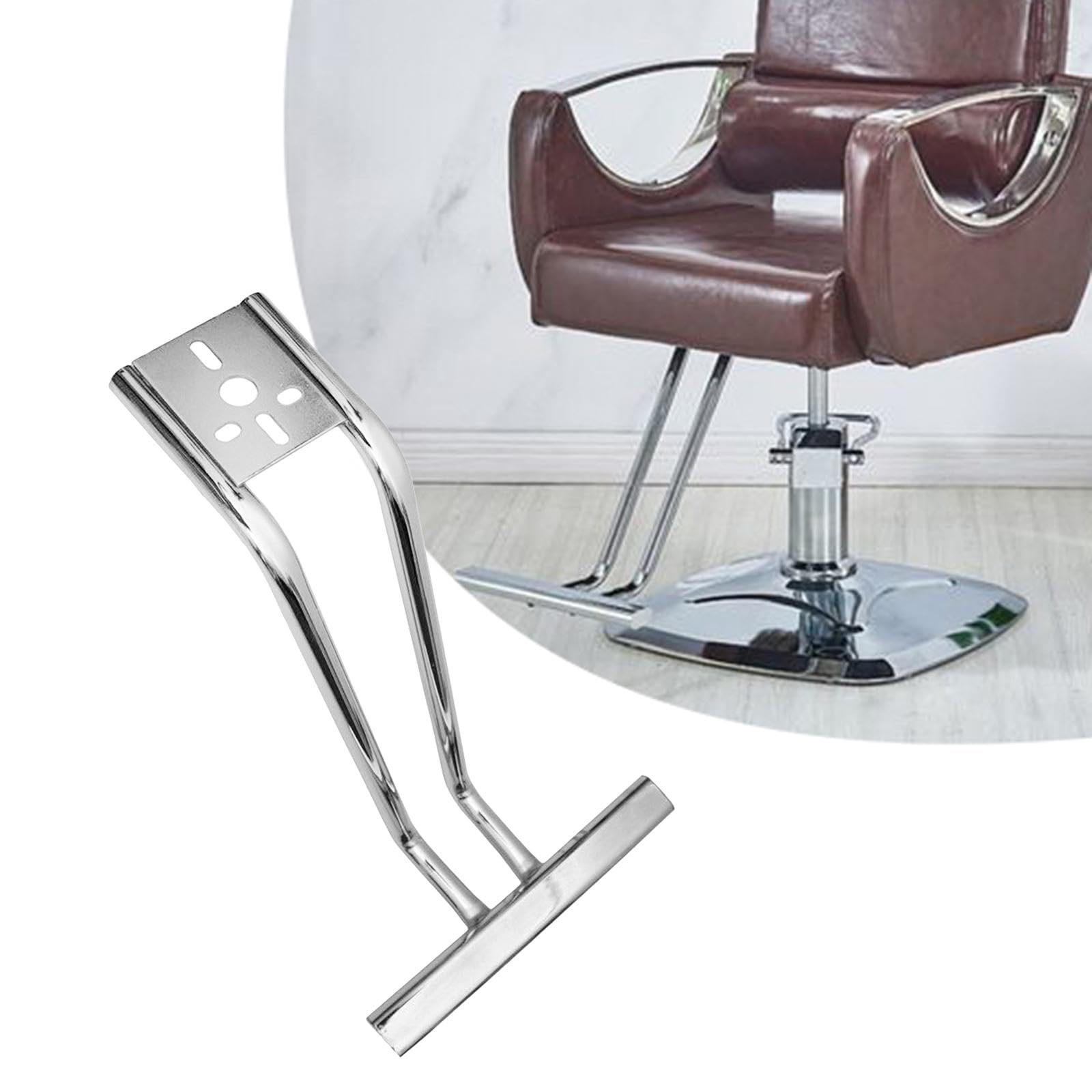 Milageto Salon Chair Pedal Replacement Foot Rest - Heavy Duty Tripod Stand for Beauty SPA Swivel Chairs - Durable Accessory & Spare Part (Style A) - Perfect for Salon, Barber Shop & Home Spa Use