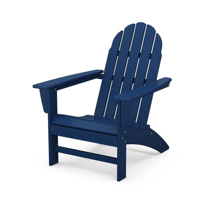 POLYWOOD Vineyard Adirondack Chair - All-Weather Outdoor Furniture for Patio, Garden & Poolside Relaxation | Durable Recycled Plastic Material