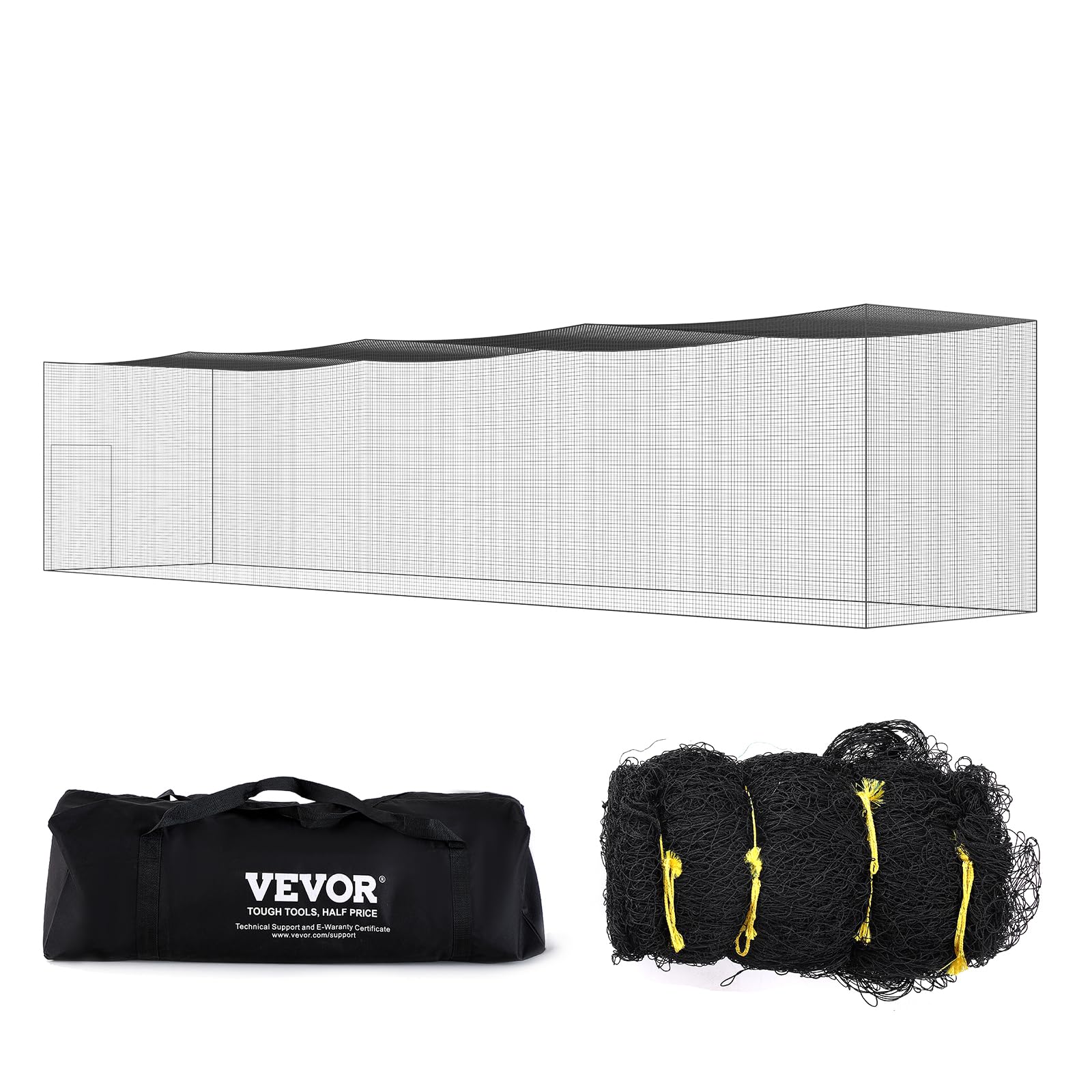 VEVOR Professional Softball & Baseball Batting Training Net - Heavy Duty Portable Pitching Cage with Door & Carry Bag - Durable PE Netting for Backyard, Field & Indoor Practice