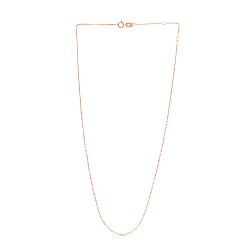 14K Gold 0.97mm Double Extendable Cable Chain Necklace - Adjustable 16-18 Inch Fine Jewelry for Layering, Gift Giving & Everyday Wear