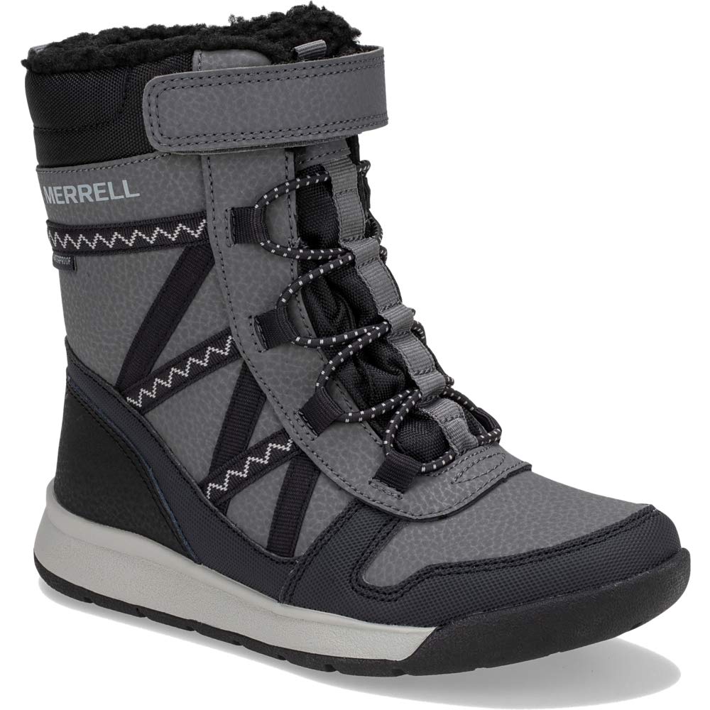 Merrell Kid's Snow Crush 2.0 Waterproof Winter Boots for Boys & Girls - Warm, Comfortable & Durable Snow Boots for Kids - Perfect for Snow Play, Hiking & Outdoor Adventures
