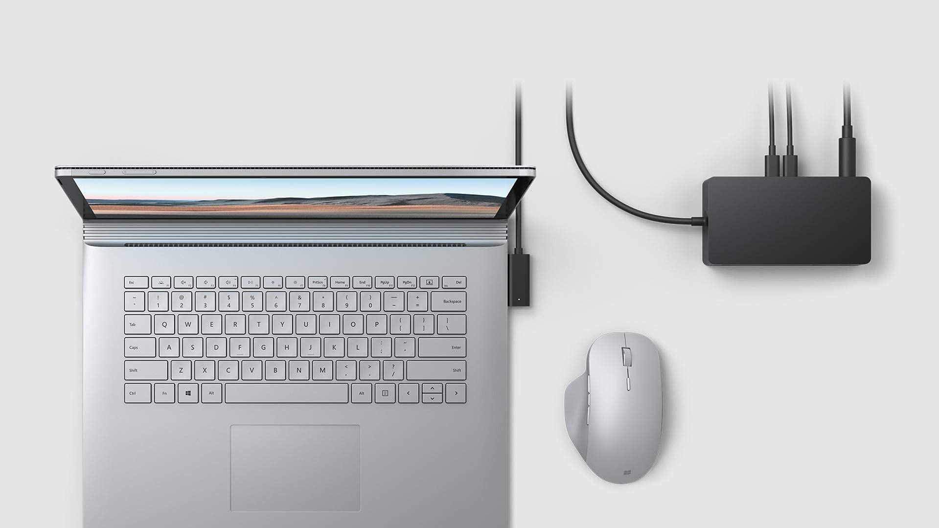 Microsoft Surface Dock 2 - 199W Power Adapter with 6 USB Ports & RJ-45 Ethernet - Universal Docking Station for Laptop, PC, Smartphone, Monitor, Keyboard & Mouse (Renewed) - Perfect for Home Office, Remote Work & Multi-Device Setup