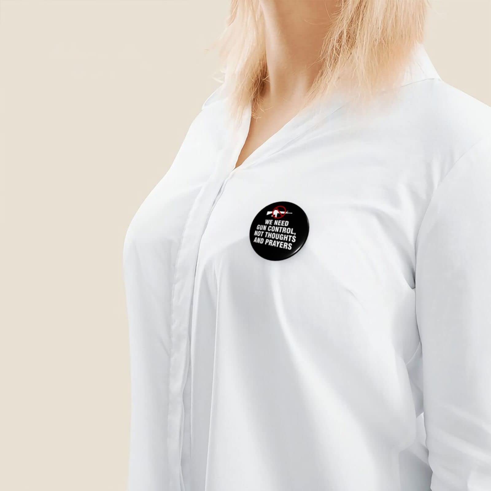 Uvalde Texas Strong Anti Gun Violence Pins - End Gun Violence Buttons & Round Badges for Gun Control Awareness - Wear at Protests, Rallies & Memorials