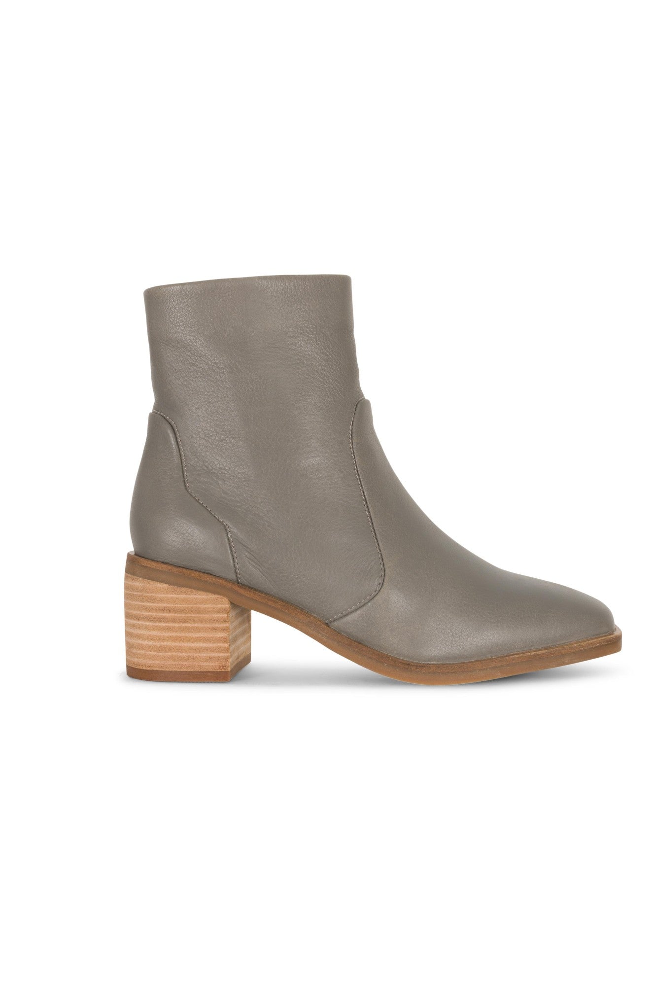 Premium Leather Ankle Boots for Women - Light Grey Comfortable Fashion Booties | Perfect for Casual Outfits, Office Wear & Fall/Winter Style