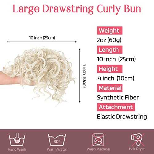 Messy Bun Hair Piece - Stretchy Elastic Drawstring Ponytail Holder for Women | Perfect for Workouts, Yoga, and Everyday Hairstyles