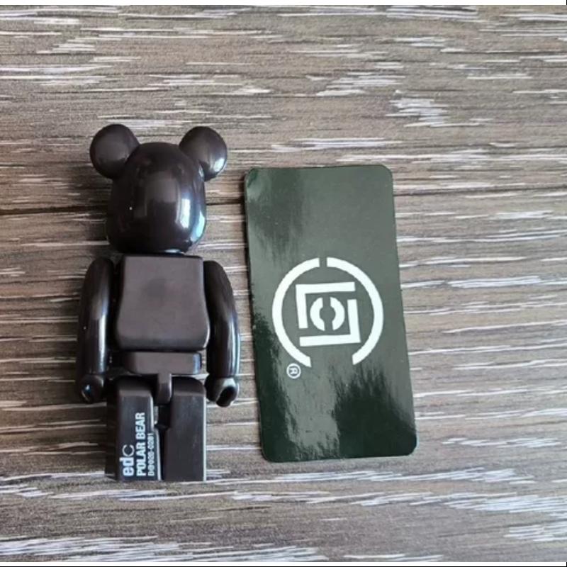 Bearbrick Series 28 ARTIST CLOT Polar Bear BLACK 100% Collectible Figure - Limited Edition Vinyl Art Toy for Display, Gift & Home Decor