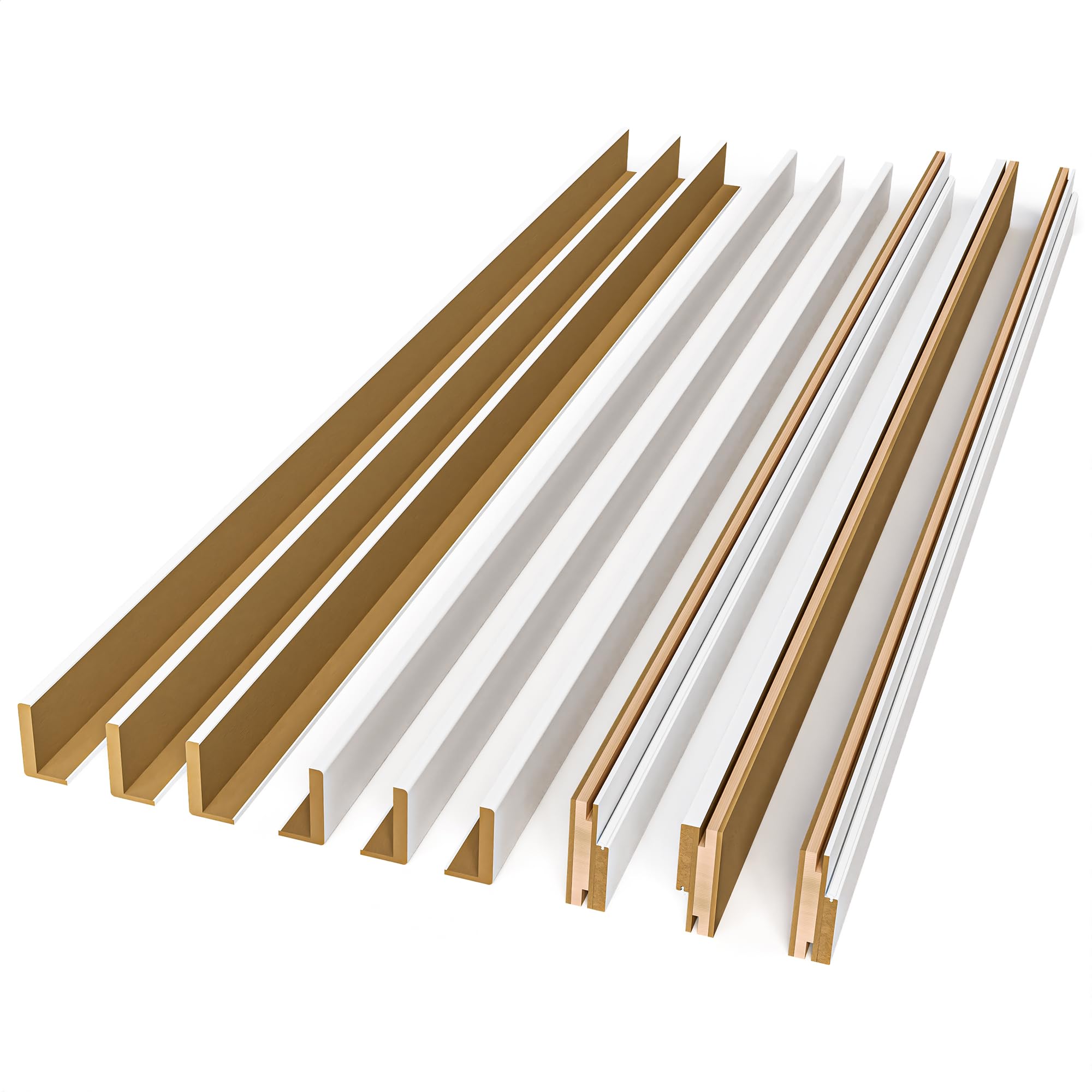 Solid Pine Wood Prefinished Interior Door Jambs and Casings Set - 80