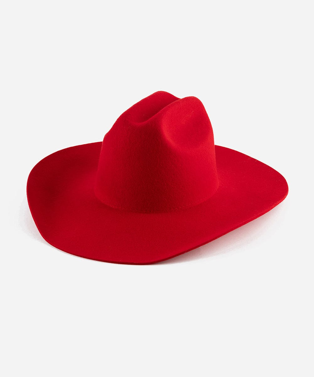 Teddy Cattleman Cowboy Hat for Men & Women - Western Style Felt Cowboy Hat with Adjustable Chin Strap - Perfect for Rodeo, Country Music Festivals & Outdoor Adventures