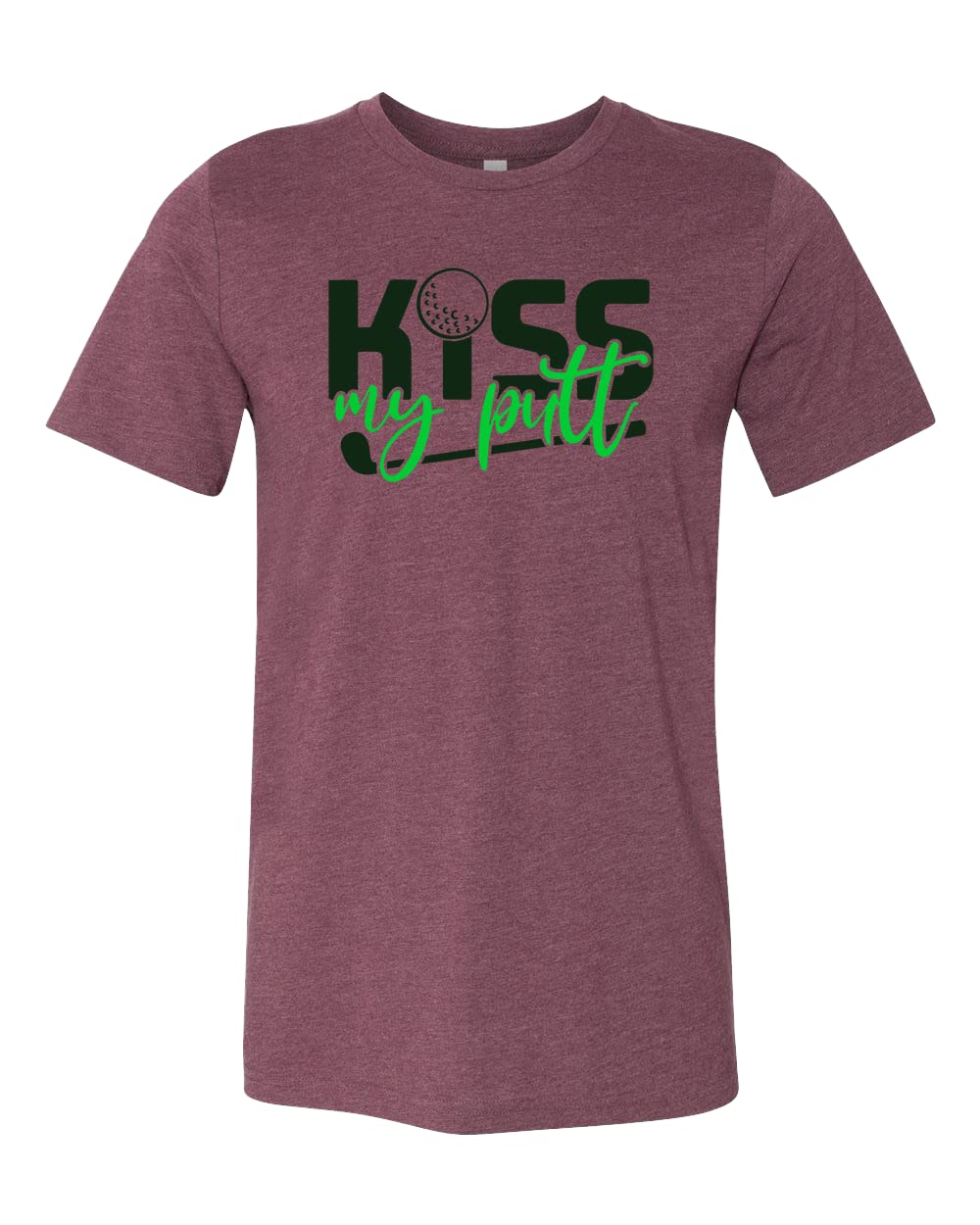 Funny Golf Shirt 'Kiss My Putt' - Premium Cotton Golf Lover Tee - Perfect Gift for Golfers - Men's & Women's Golf Apparel - Ideal for Mini Golf, Driving Range & Casual Wear
