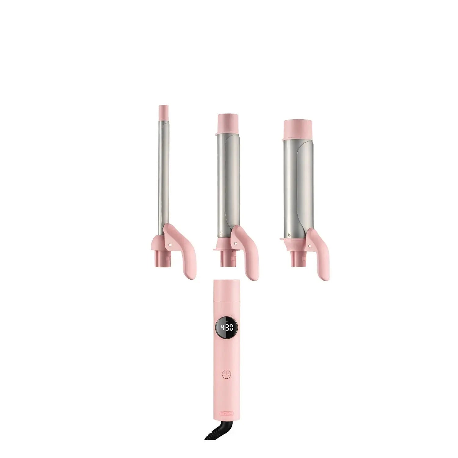 TYMO Cues Pink Hair Straightener Brush - 2-in-1 Flat Iron & Styler for Smooth, Shiny Hair at Home or Salon | Perfect for Daily Styling, Travel & Gifting
