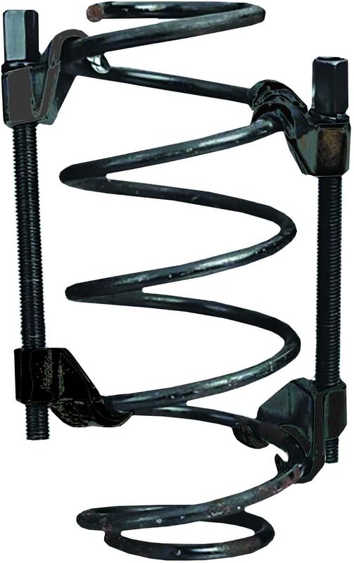 2-Piece Coil Spring Compressor Kit - Twin & Single Claw with 300mm Screw for Car Suspension Repair | Automotive DIY Tool for Strut Replacement & Spring Maintenance