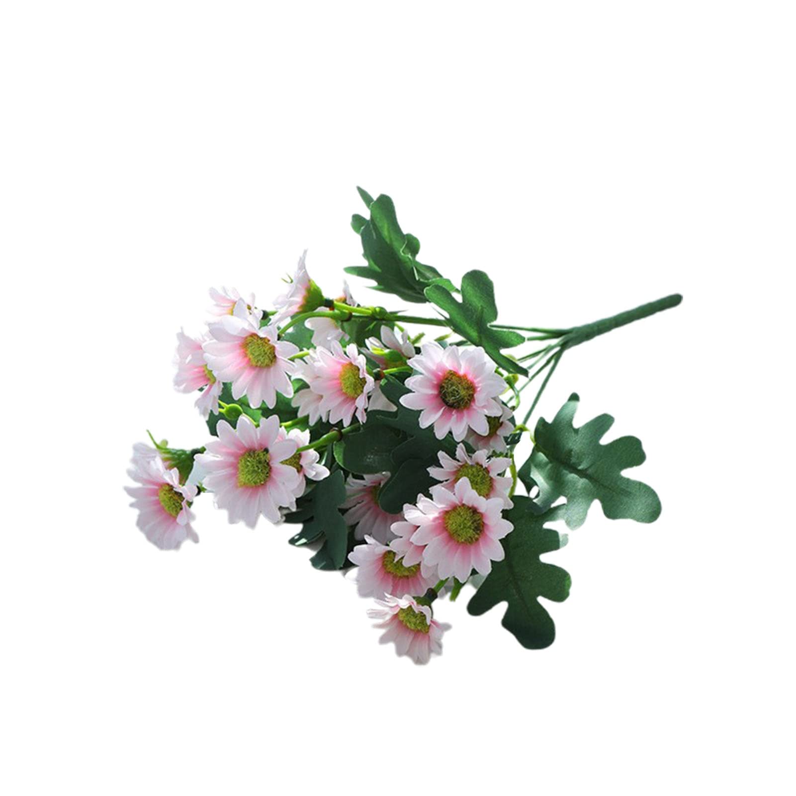 Artificial Chrysanthemum Flower Arrangement - Realistic Fake Flowers for Table Centerpieces, Home Decor in Pink | Perfect for Wedding, Party, Dining Table & Living Room Decoration