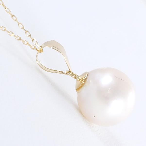 18K Yellow Gold Pearl Necklace for Women - Elegant Cultured Pearl Jewelry Gift for Anniversary, Wedding & Special Occasions