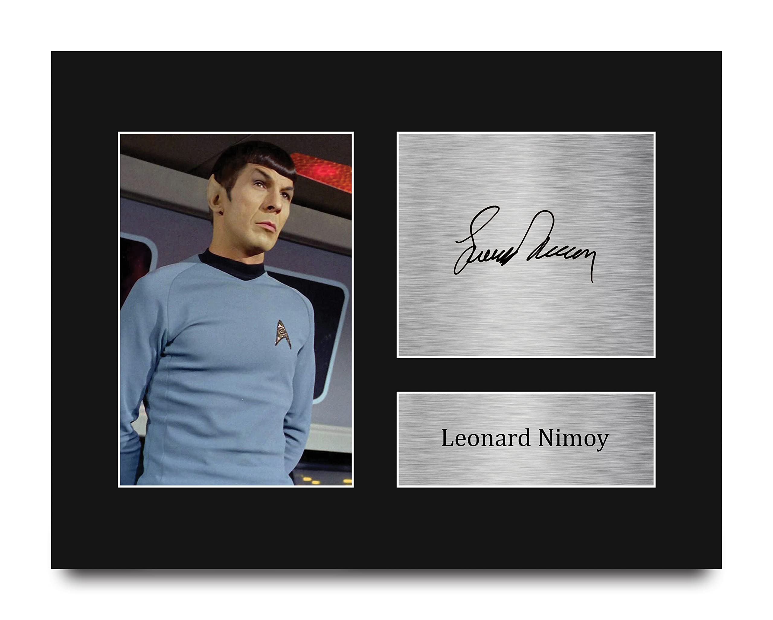 Leonard Nimoy Star Trek Autographed Photo - Signed Collectible Memorabilia for TV Show Fans - US Letter Size - Perfect for Home Decor, Office Display & Trekkie Gifts