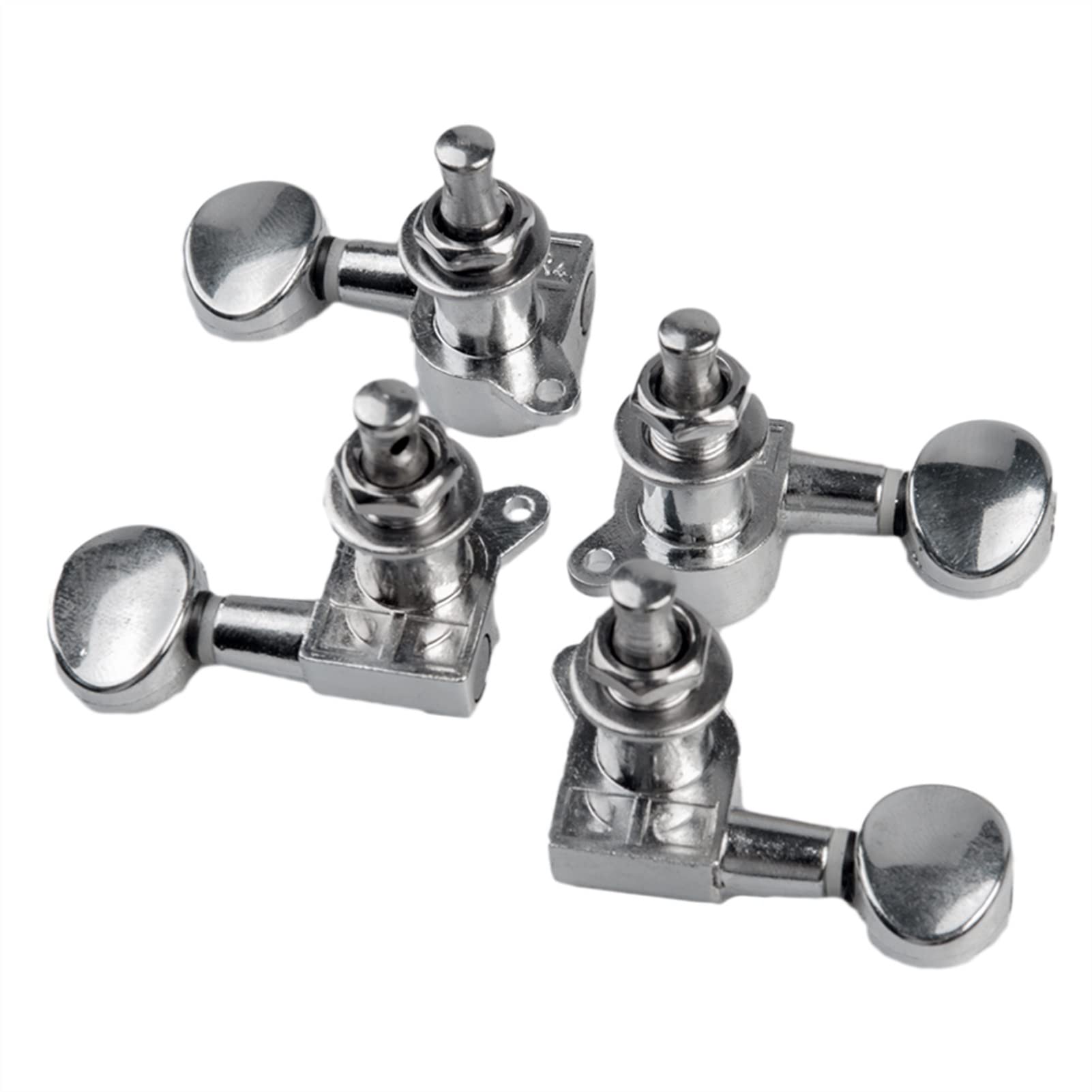 4-Pack Ukulele Tuning Pegs - 2 Left & 2 Right Machine Heads with Buttons for DIY Guitar Repair | Perfect for Ukulele Maintenance, String Replacement & Instrument Upgrades