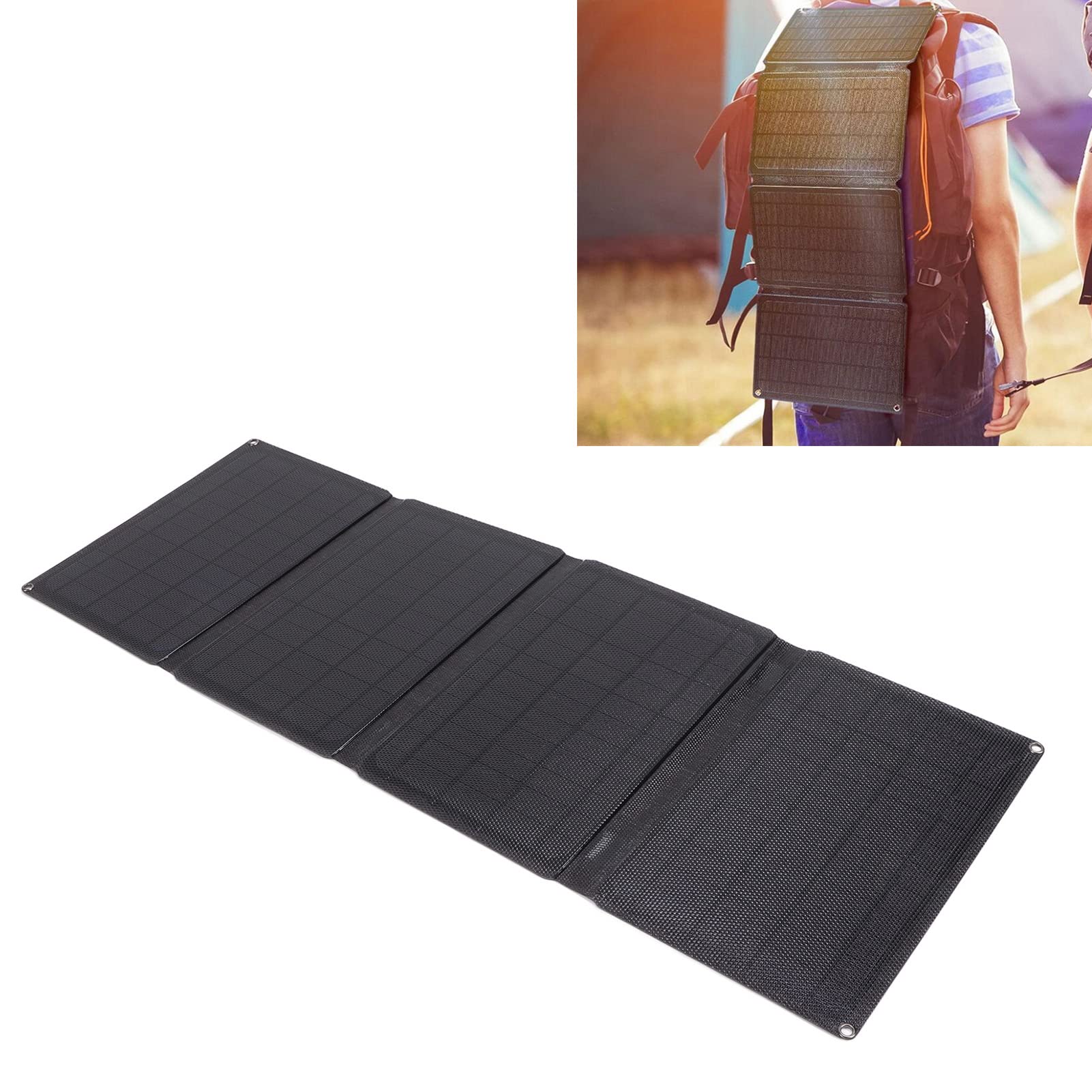 EXCLUZO 32W 5V Monocrystalline Solar Panel Charger Kit - Semi Flexible Portable Solar Charger for Boats, Cars, RVs & Outdoor Appliances | Perfect for Camping, Emergency Power & Off-Grid Charging