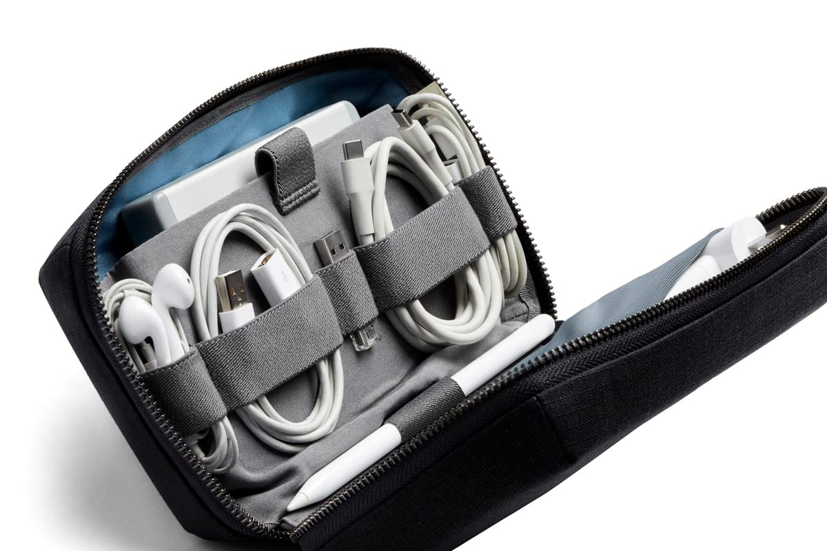 Bellroy Tech Kit - Premium Zipper Organizer Case for Chargers, Cables, Headphones & Travel Essentials | Compact Tech Accessories Pouch for Business Travel & Daily Commute
