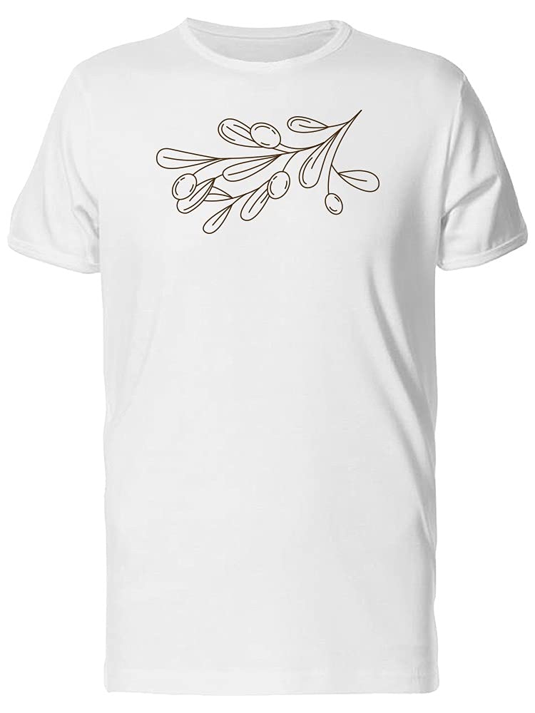 Men's Olive Plant Graphic T-Shirt - Soft Cotton Tee for Casual Wear & Street Style