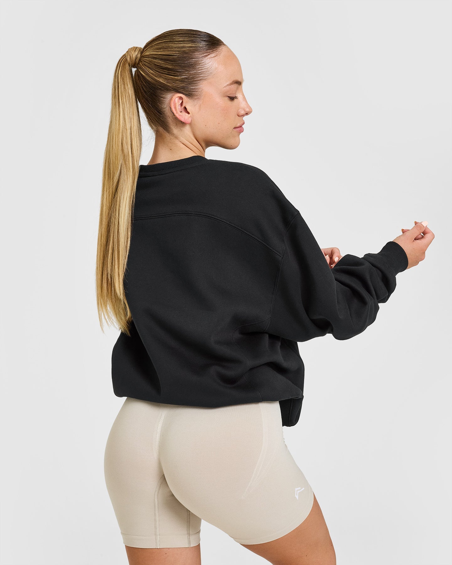 Foundations Crew Neck Sweatshirt for Men & Women | Soft Cotton Pullover Sweater | Black | Casual Wear, Lounge, Street Style