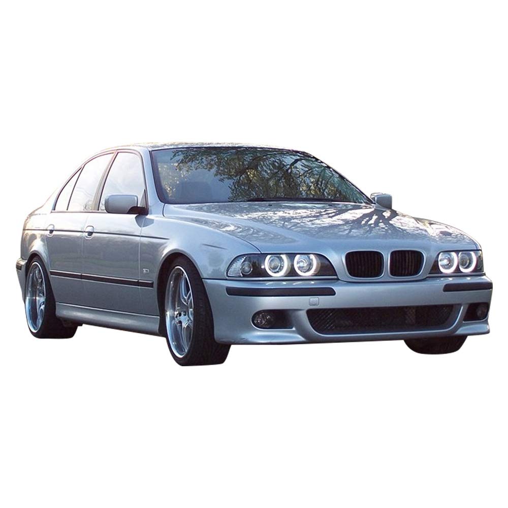 1997-2003 BMW E39 5 Series Sedan & Wagon Front Bumper Conversion Kit - M5 Style Unpainted Black PP - Compatible with FREEMOTOR802 - Perfect for Car Upgrades & Customization