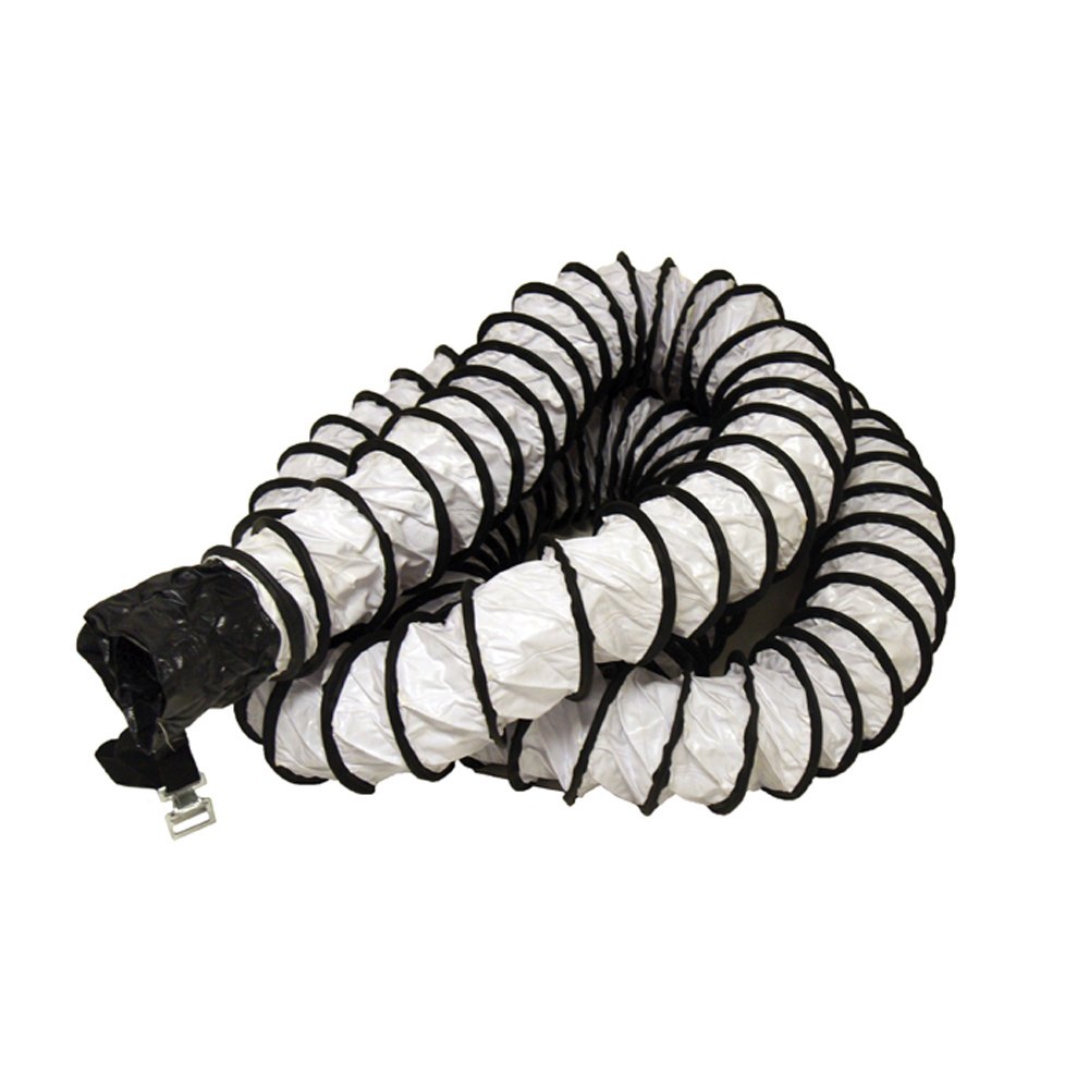 Rubber-Cal White Air Ventilator Duct Hose - 20 x 25 Feet for HVAC, Exhaust, and Ventilation Systems - Durable Flexible Ventilation Ducting for Home, Garage, and Industrial Use