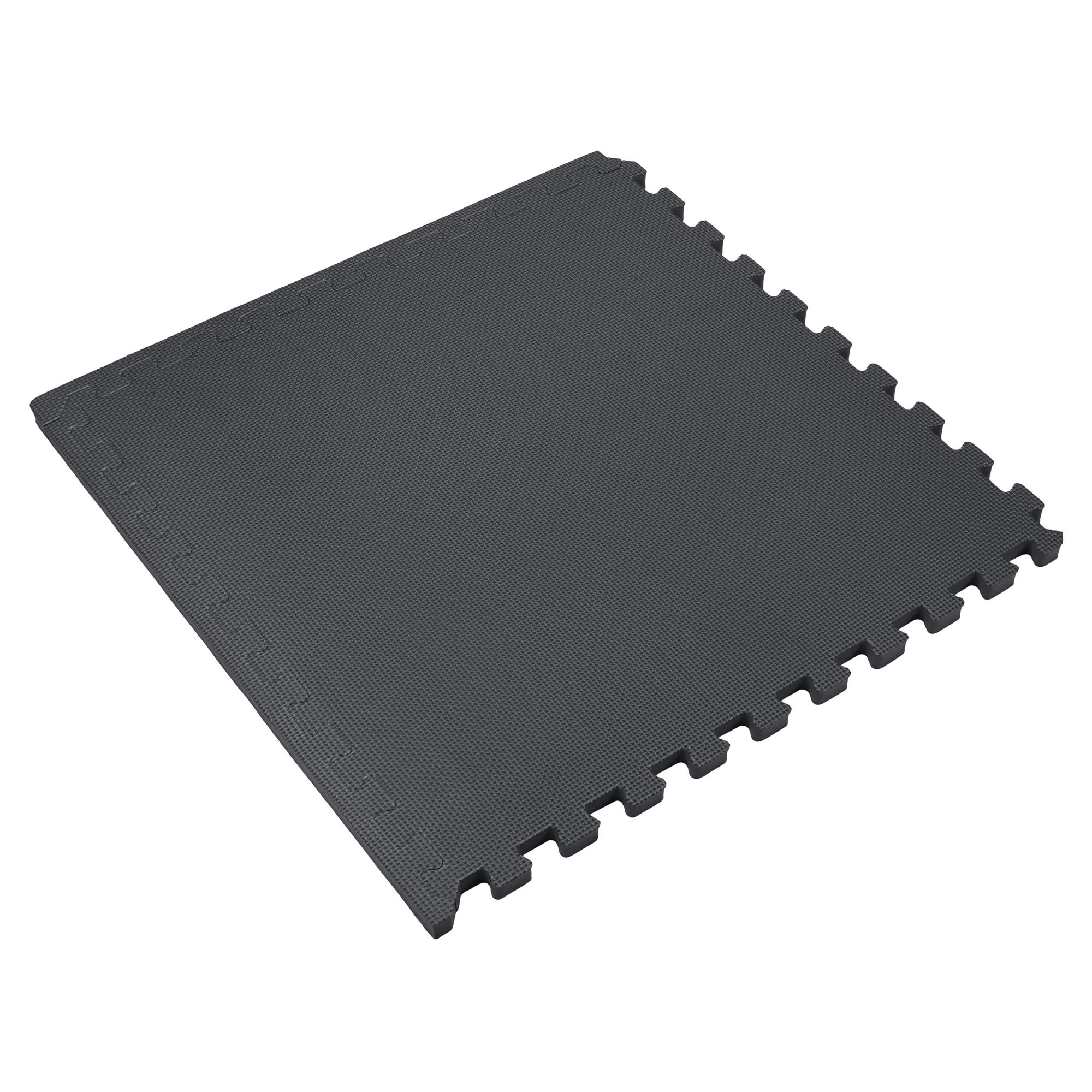 3/4 Inch Thick EVA Foam Floor Tiles - Interlocking Exercise Mats for Home Gym, Yoga, Playroom & Kids Area - Waterproof & Shock Absorbent Flooring for Fitness, Workouts & Indoor Activities